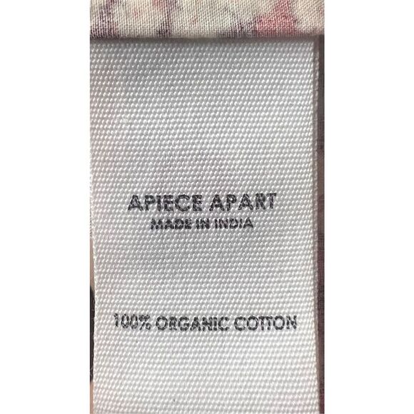 Apiece Apart Gali Shirred Organic Cotton Top in Mn Bouquet NWT Size Large - Picture 8 of 8